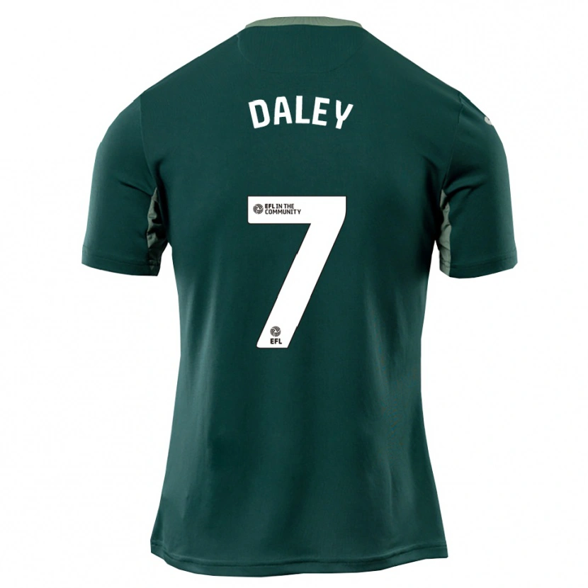 Danxen Homem Camisola Damari Daley #7 Verde Branco Roxo Alternativa 2025/26 Camisa