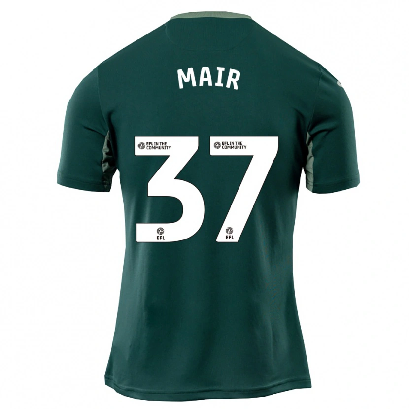 Danxen Homem Camisola Archie Mair #37 Verde Branco Roxo Alternativa 2025/26 Camisa