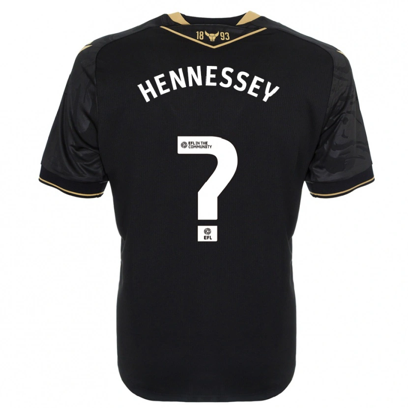 Danxen Homem Camisola Laura Hennessey #0 Preto Dourado Alternativa 2025/26 Camisa