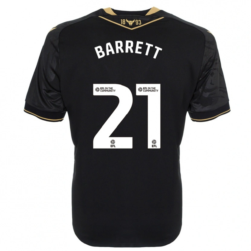 Danxen Homem Camisola Nicole Barrett #21 Preto Dourado Alternativa 2025/26 Camisa