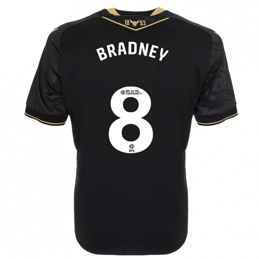 Danxen Homem Camisola Harrison Bradney #8 Preto Dourado Alternativa 2025/26 Camisa