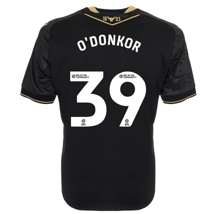 Danxen Homem Camisola Gatlin O'donkor #39 Preto Dourado Alternativa 2025/26 Camisa