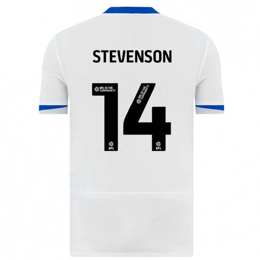 Danxen Homem Camisola Ben Stevenson #14 Branco Preto Alternativa 2025/26 Camisa