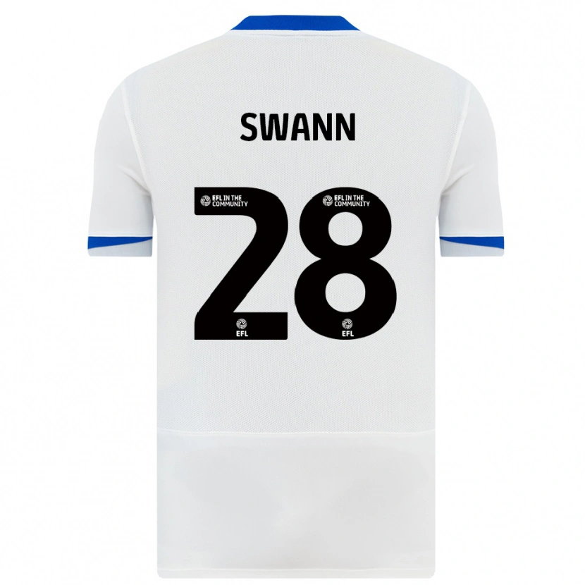 Danxen Homem Camisola Reuben Swann #28 Branco Preto Alternativa 2025/26 Camisa