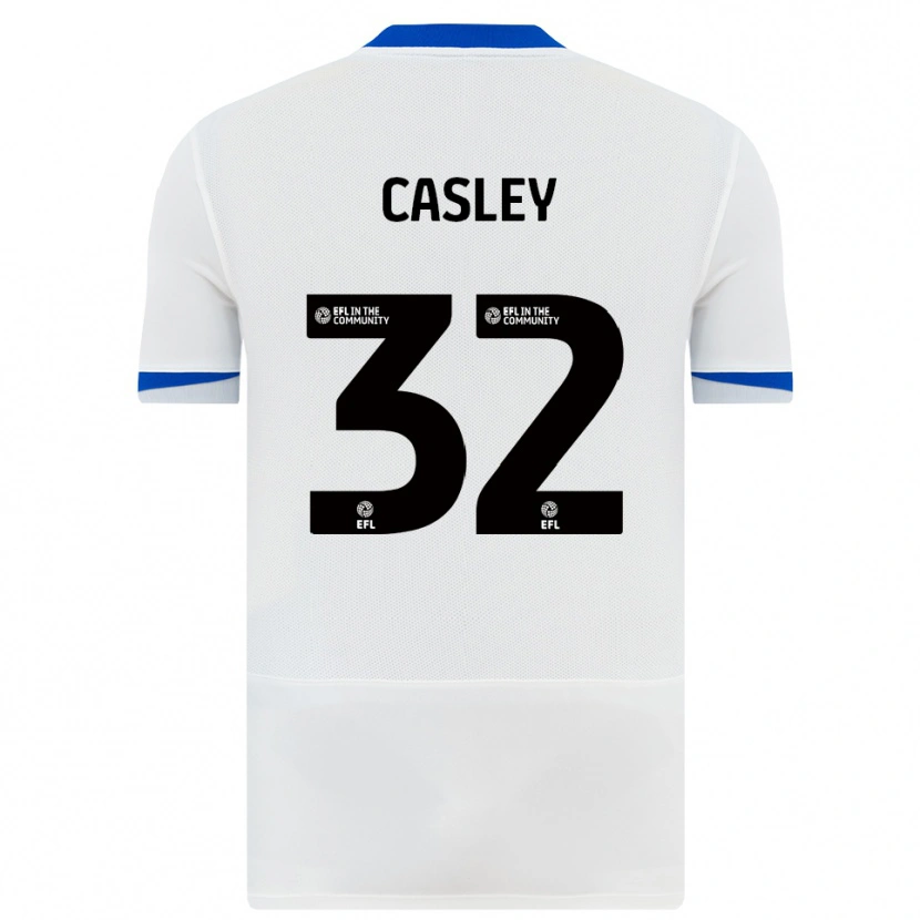 Danxen Homem Camisola Riva Casley #32 Branco Preto Alternativa 2025/26 Camisa