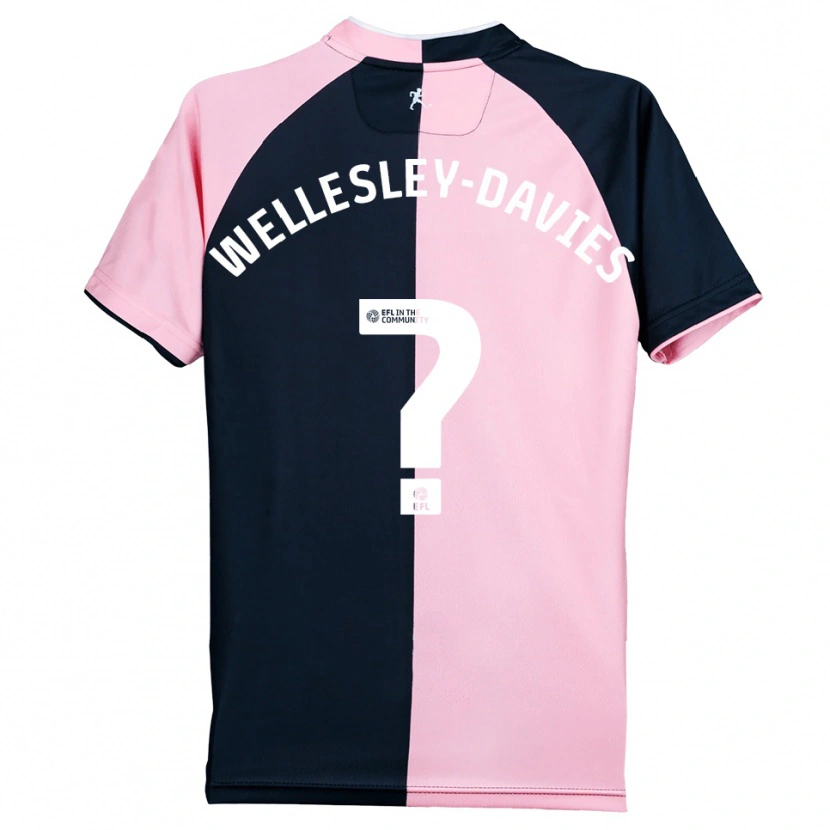 Danxen Homem Camisola Lilly Wellesley-Davies #0 Rosa Preto Alternativa 2025/26 Camisa