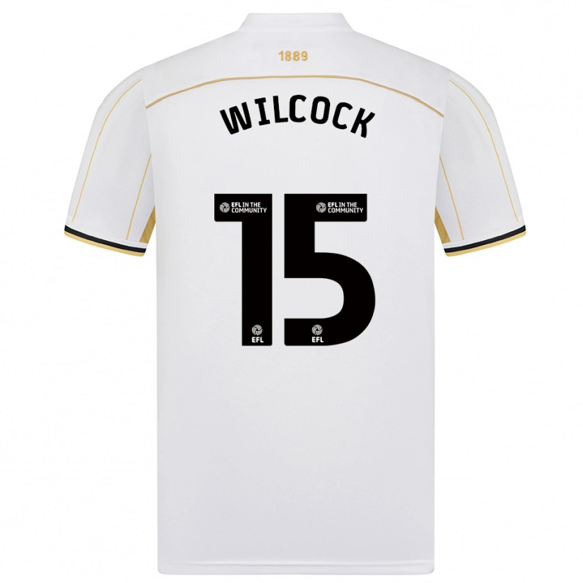 Danxen Homem Camisola Tamara Wilcock #15 Branco Dourado Alternativa 2025/26 Camisa