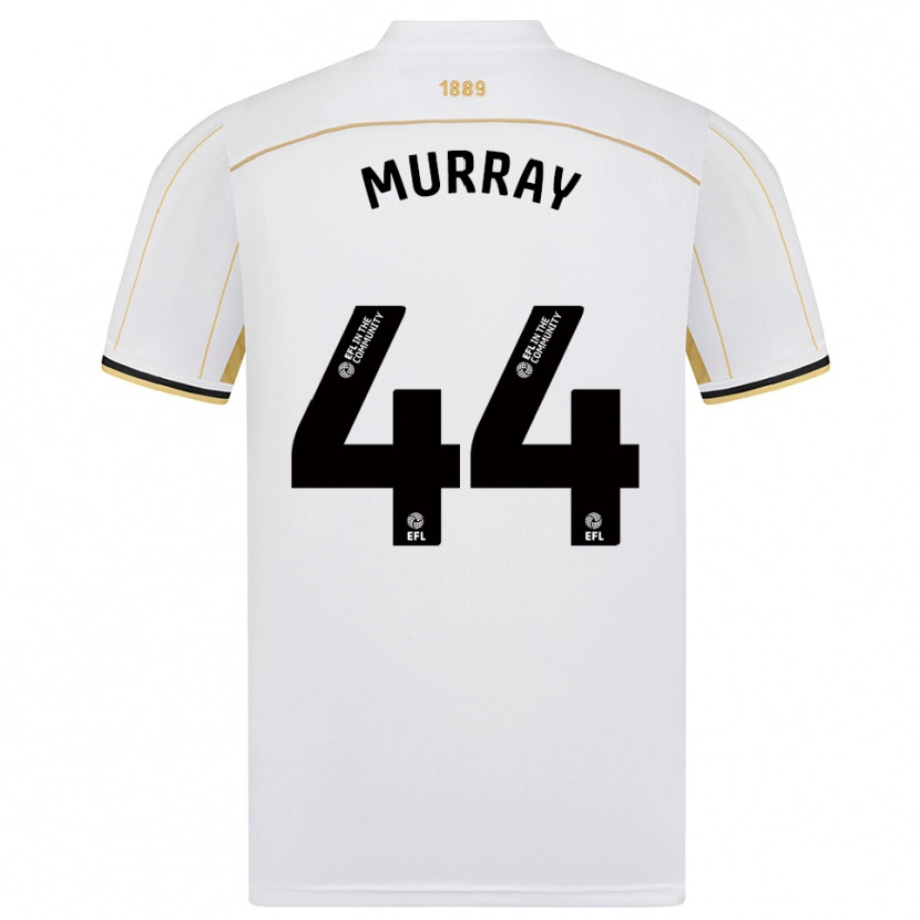 Danxen Homem Camisola Satara Murray #44 Branco Dourado Alternativa 2025/26 Camisa