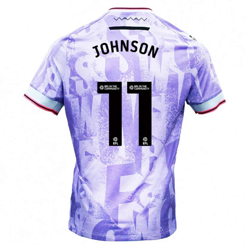 Danxen Homem Camisola Reece Johnson #11 Lilás Branco Alternativa 2025/26 Camisa