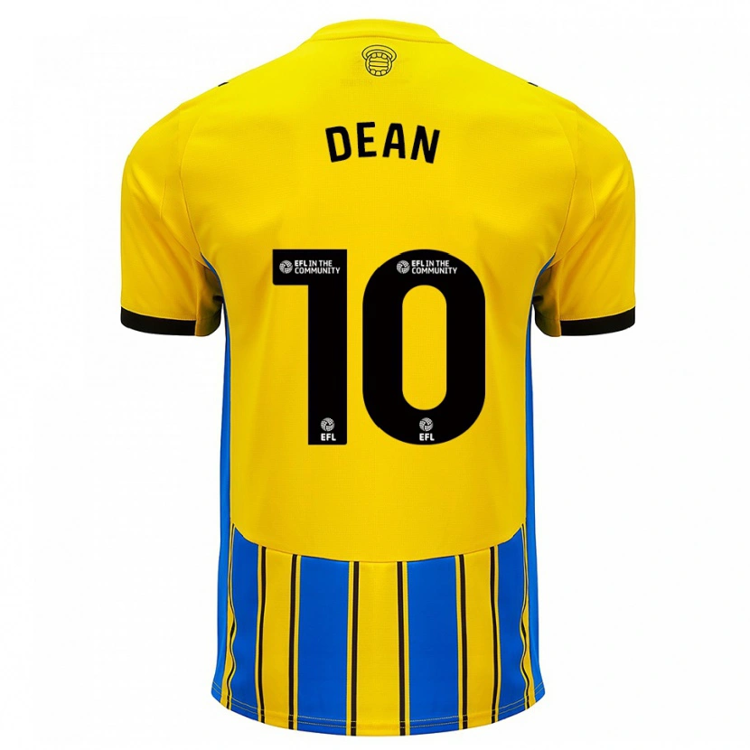 Danxen Homem Camisola Rianna Dean #10 Azul Amarelo Alternativa 2025/26 Camisa