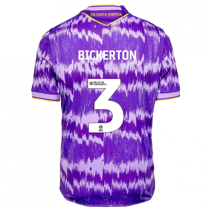 Danxen Homem Camisola Josh Bickerton #3 Roxo Amarelo Alternativa 2025/26 Camisa