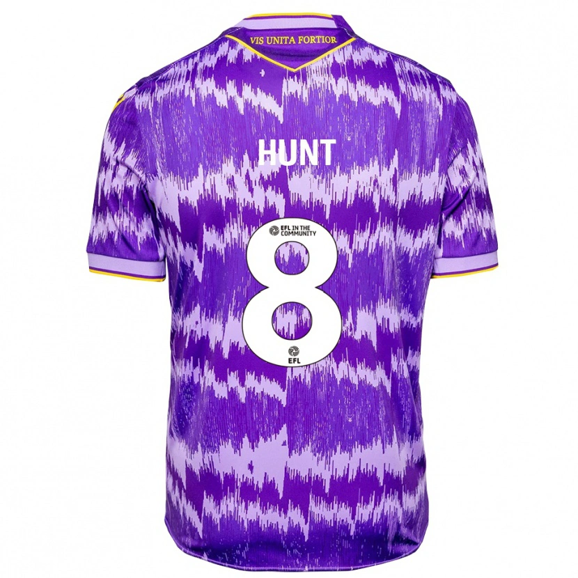 Danxen Homem Camisola Abby Hunt #8 Roxo Amarelo Alternativa 2025/26 Camisa