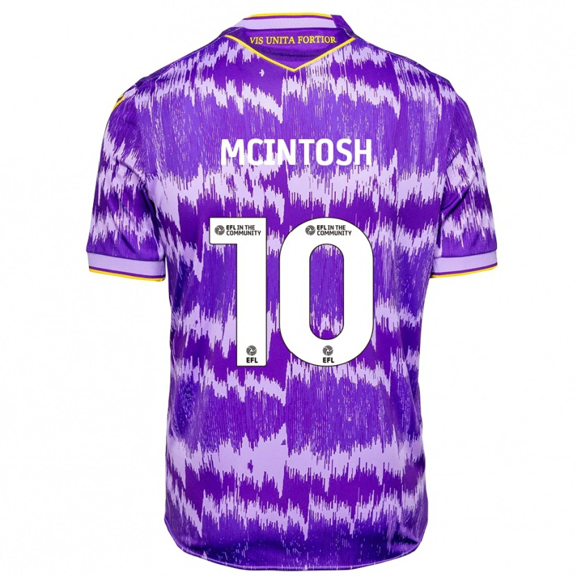 Danxen Homem Camisola Ruben Mcintosh #10 Roxo Amarelo Alternativa 2025/26 Camisa