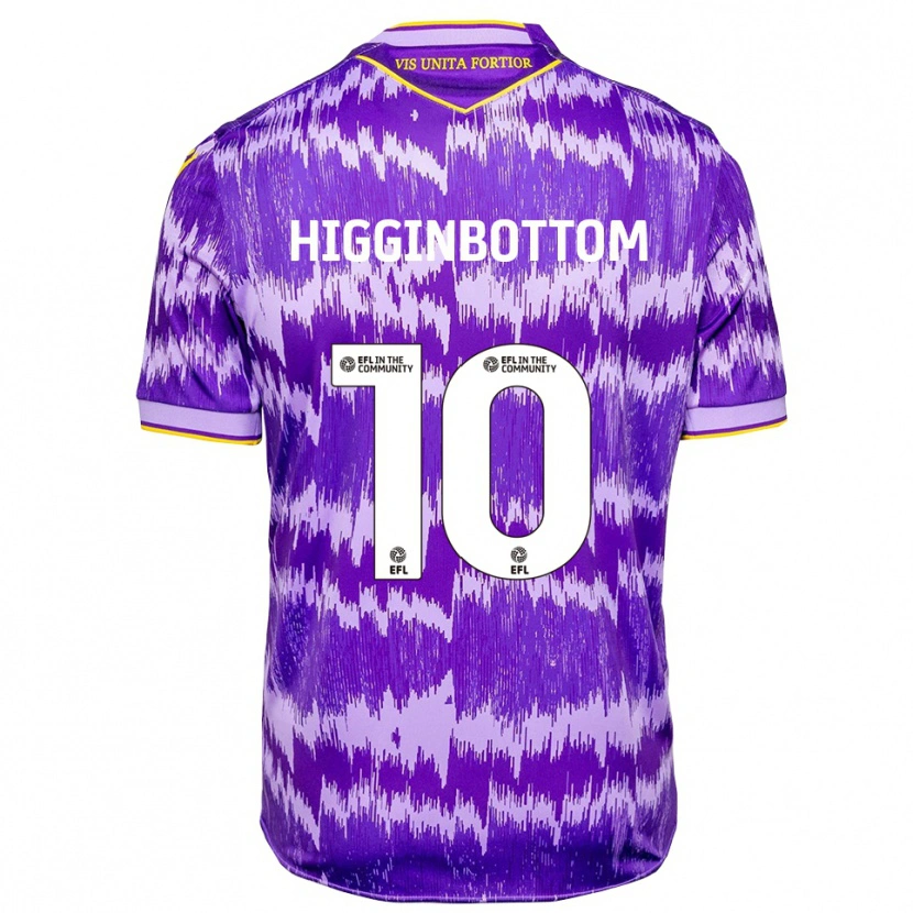 Danxen Homem Camisola Alice Higginbottom #10 Roxo Amarelo Alternativa 2025/26 Camisa