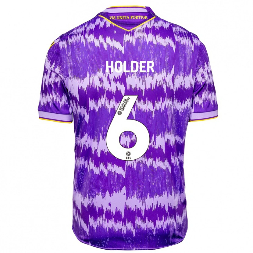 Danxen Homem Camisola Molly Holder #6 Roxo Amarelo Alternativa 2025/26 Camisa