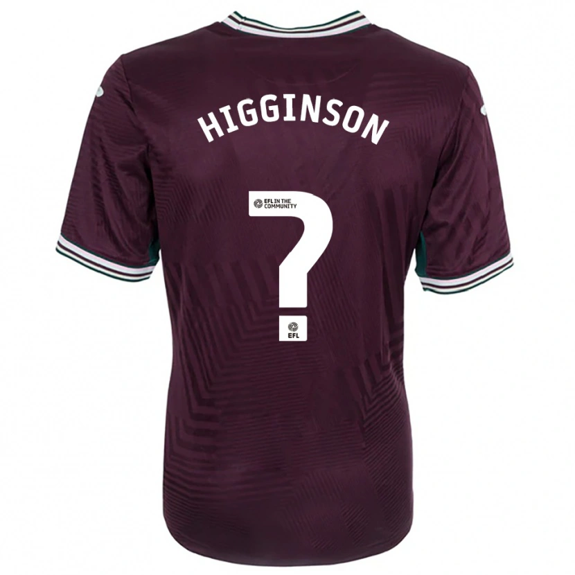 Danxen Homem Camisola Kiel Higginson #0 Ferrugem Vermelho Branco Alternativa 2025/26 Camisa