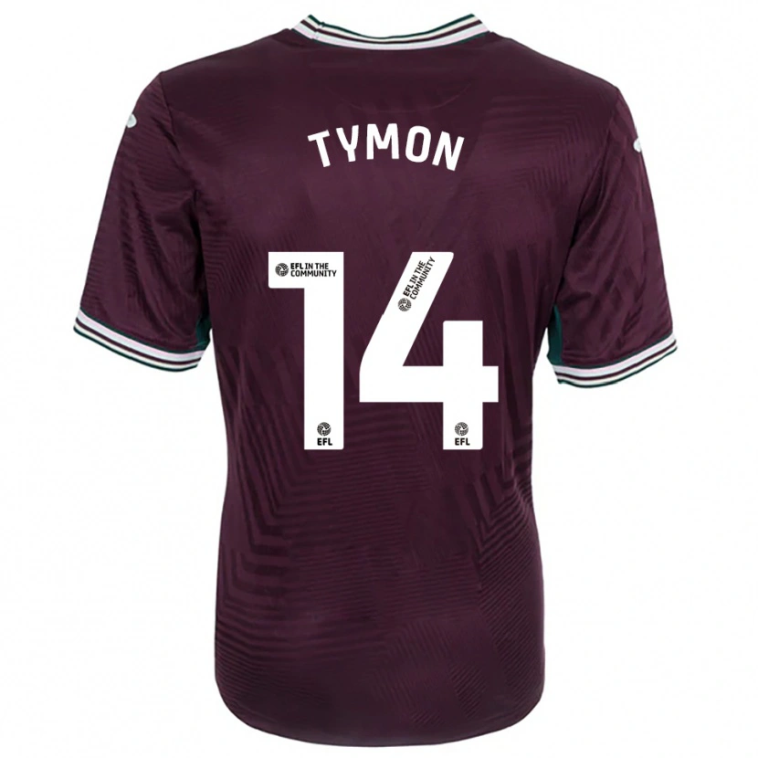 Danxen Homem Camisola Josh Tymon #14 Ferrugem Vermelho Branco Alternativa 2025/26 Camisa