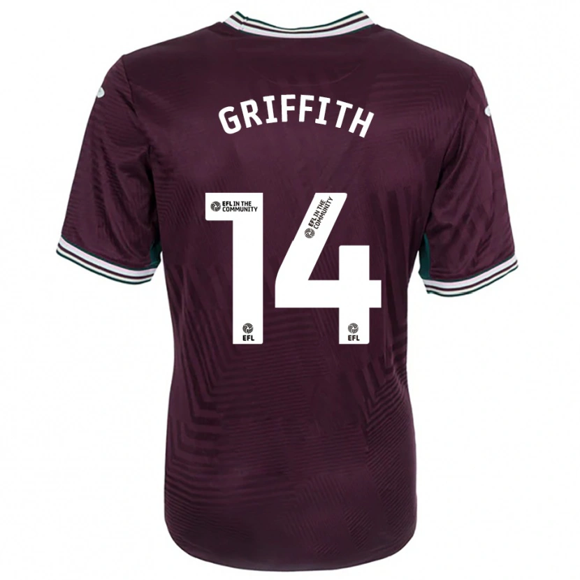 Danxen Homem Camisola Yori Griffith #14 Ferrugem Vermelho Branco Alternativa 2025/26 Camisa