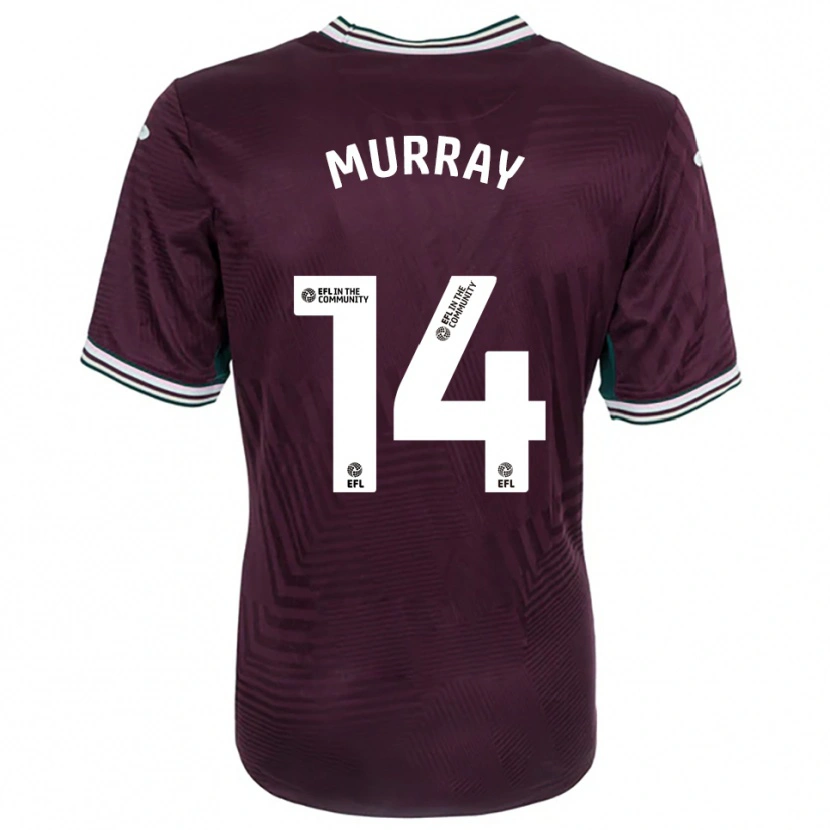 Danxen Homem Camisola Maddy Murray #14 Ferrugem Vermelho Branco Alternativa 2025/26 Camisa