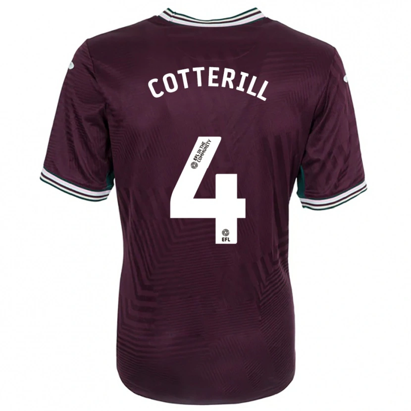 Danxen Homem Camisola Joel Cotterill #4 Ferrugem Vermelho Branco Alternativa 2025/26 Camisa