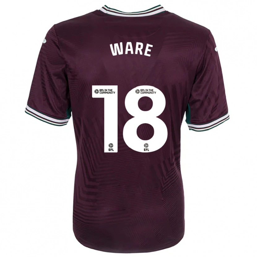 Danxen Homem Camisola Phoebe Ware #18 Ferrugem Vermelho Branco Alternativa 2025/26 Camisa