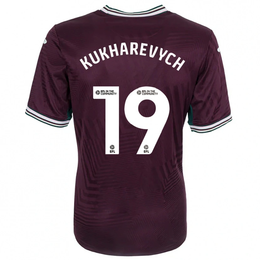 Danxen Homem Camisola Mykola Kukharevych #19 Ferrugem Vermelho Branco Alternativa 2025/26 Camisa