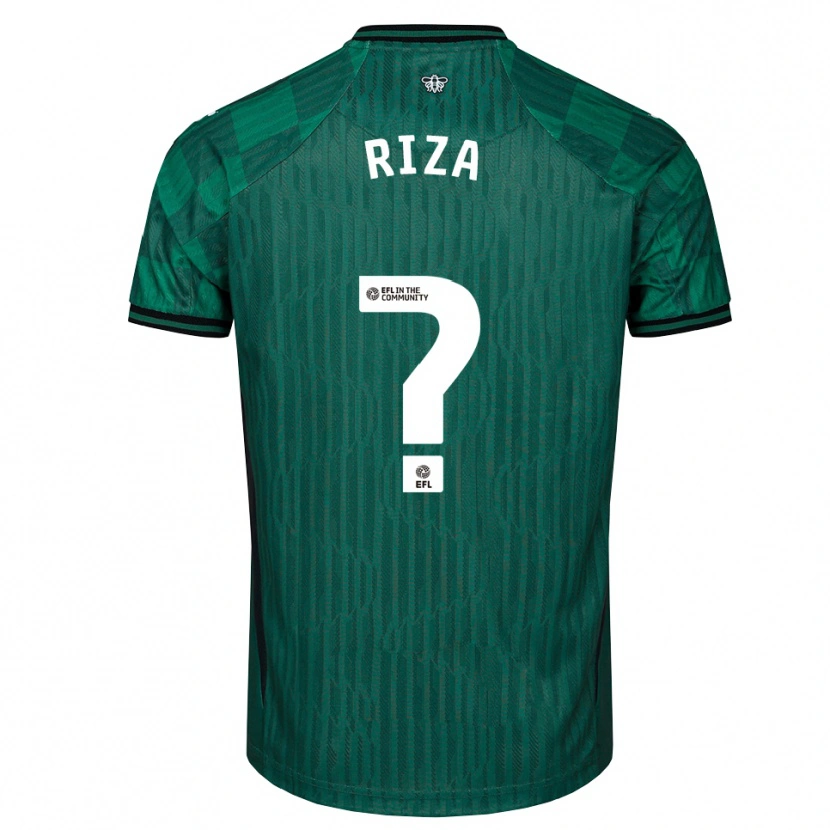Danxen Homem Camisola Josh Riza #0 Verde Preto Alternativa 2025/26 Camisa