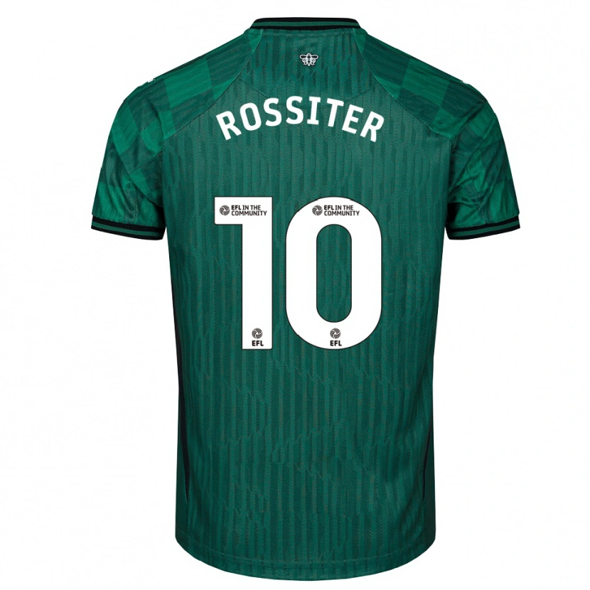 Danxen Homem Camisola Annie Rossiter #10 Verde Preto Alternativa 2025/26 Camisa