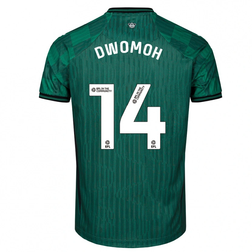 Danxen Homem Camisola Pierre Dwomoh #14 Verde Preto Alternativa 2025/26 Camisa