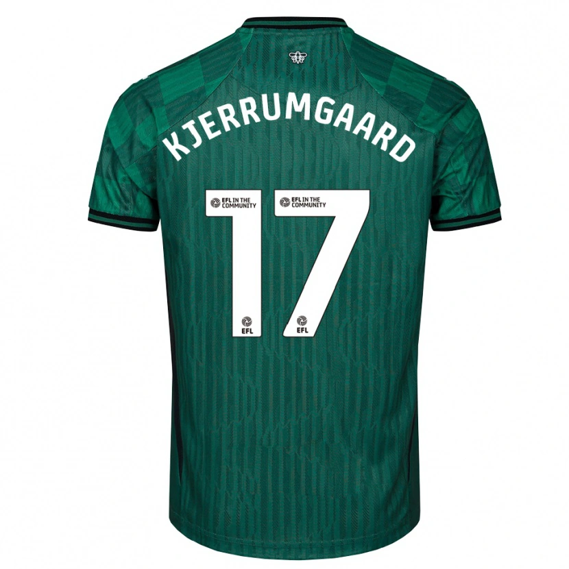 Danxen Homem Camisola Luca Kjerrumgaard #17 Verde Preto Alternativa 2025/26 Camisa