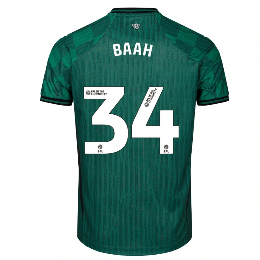Danxen Homem Camisola Kwadwo Baah #34 Verde Preto Alternativa 2025/26 Camisa