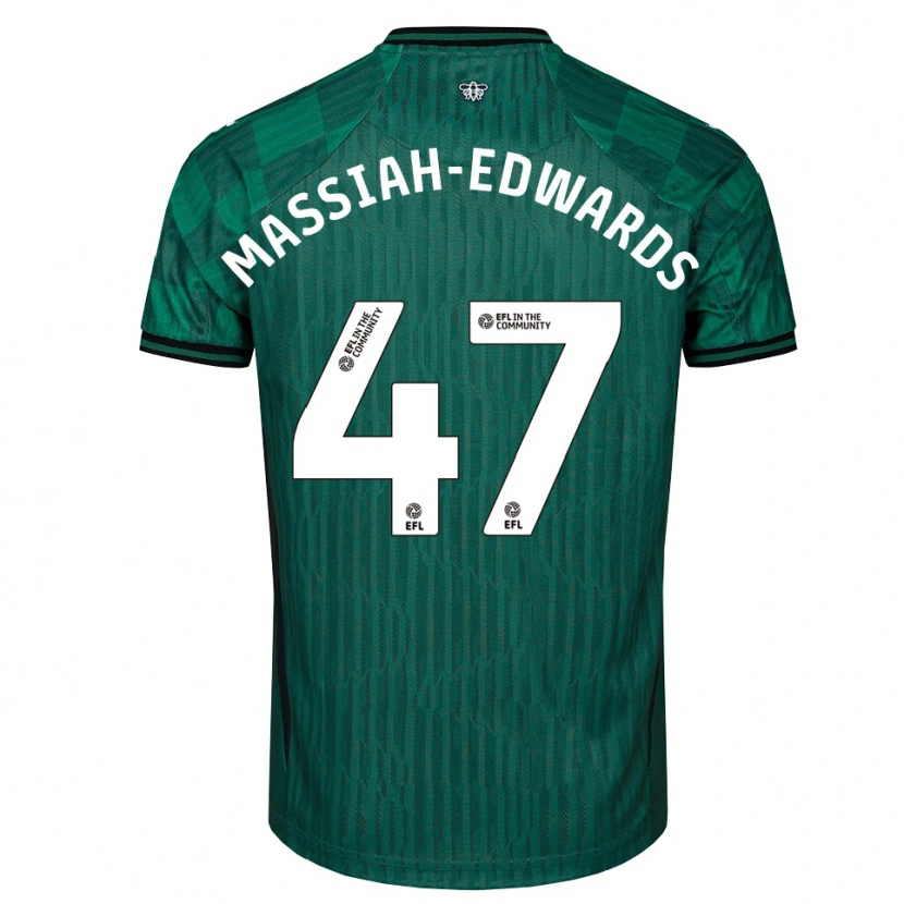 Danxen Homem Camisola Zavier Massiah-Edwards #47 Verde Preto Alternativa 2025/26 Camisa