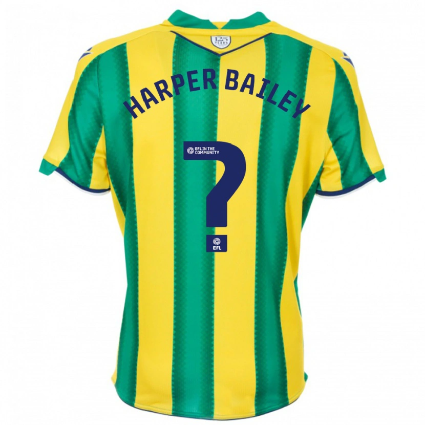 Danxen Homem Camisola Aaron Harper-Bailey #0 Amarelo Verde Alternativa 2025/26 Camisa