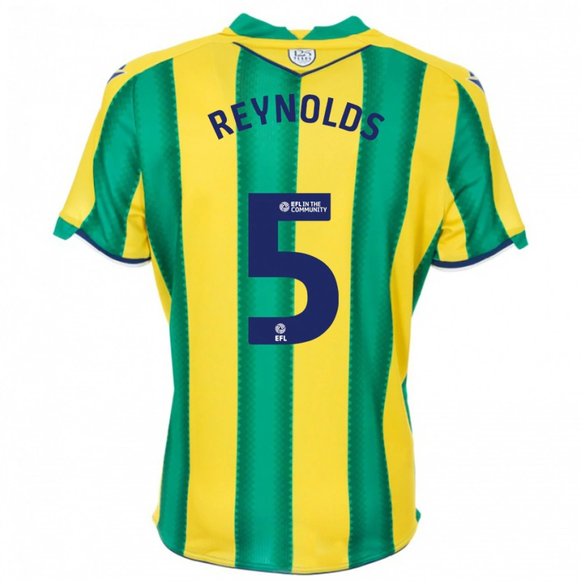 Danxen Homem Camisola Taylor Reynolds #5 Amarelo Verde Alternativa 2025/26 Camisa
