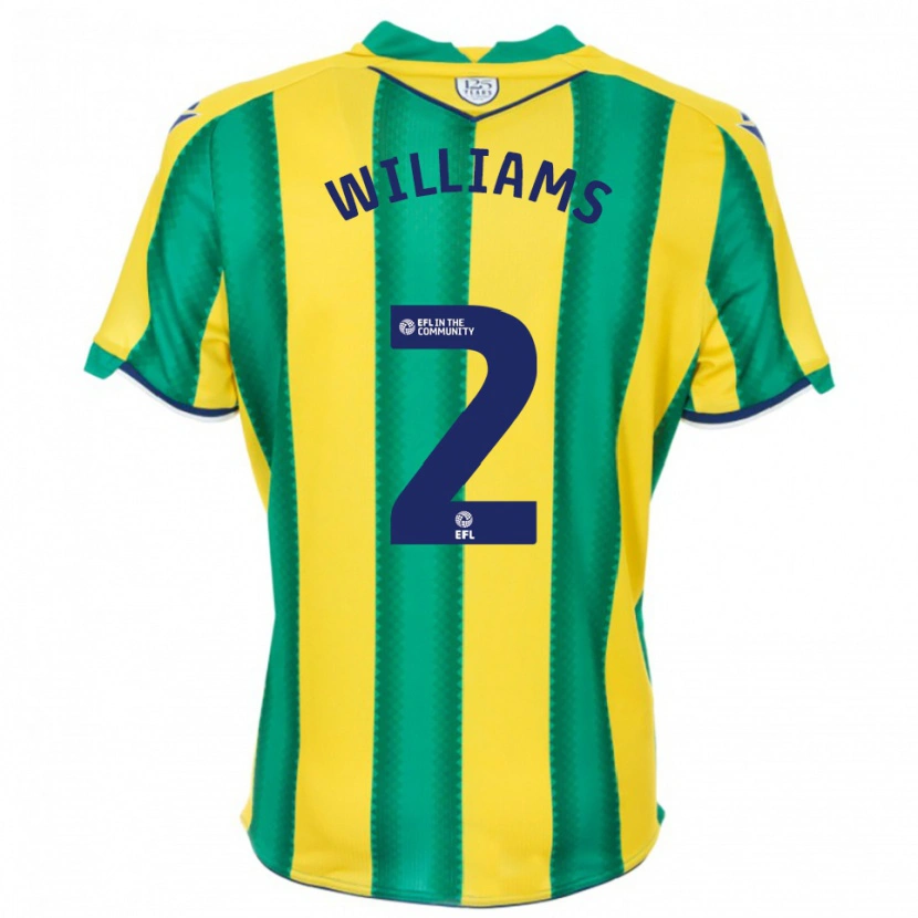 Danxen Homem Camisola Alex Williams #2 Amarelo Verde Alternativa 2025/26 Camisa