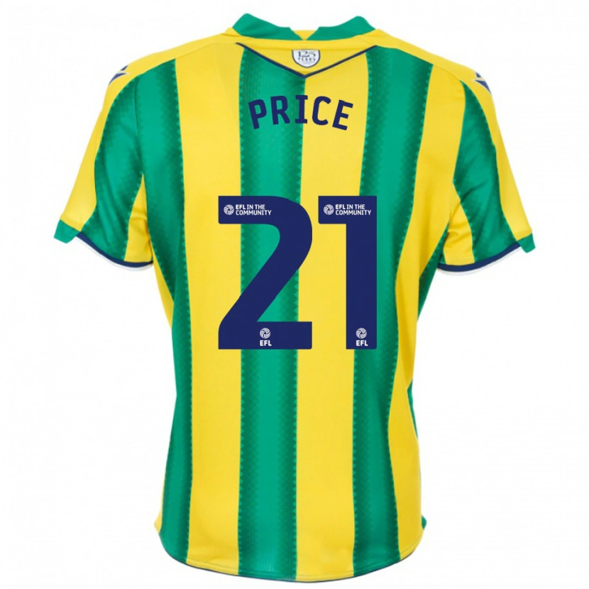 Danxen Homem Camisola Isaac Price #21 Amarelo Verde Alternativa 2025/26 Camisa