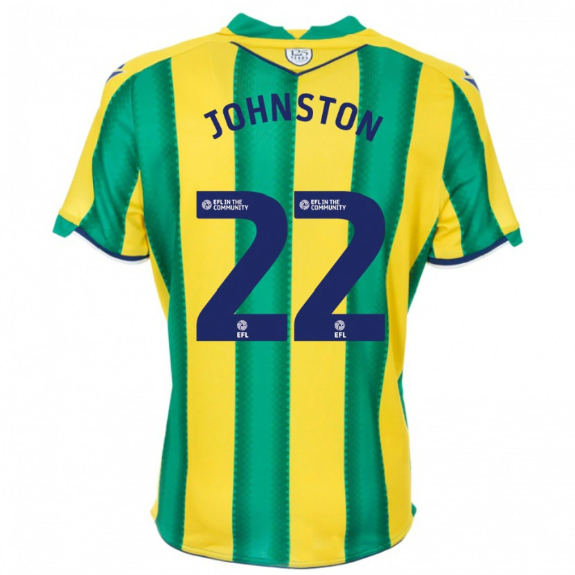 Danxen Homem Camisola Mikey Johnston #22 Amarelo Verde Alternativa 2025/26 Camisa