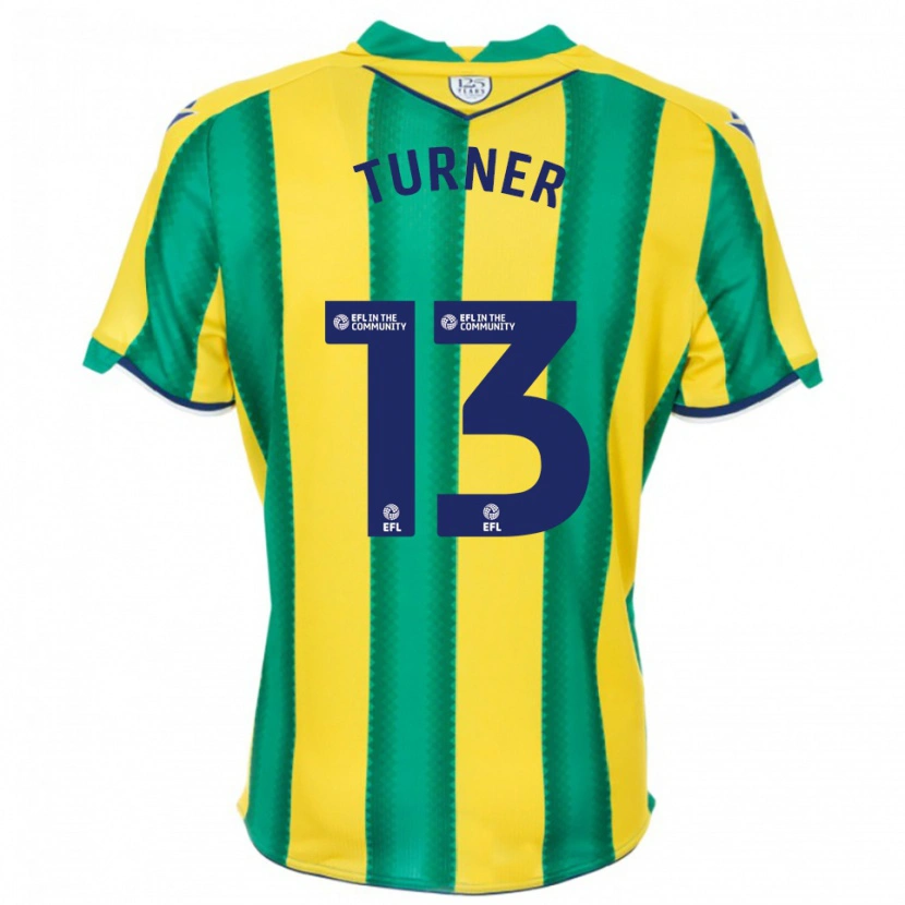 Danxen Homem Camisola Shannon Turner #13 Amarelo Verde Alternativa 2025/26 Camisa