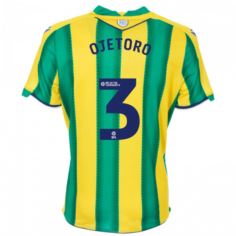 Danxen Homem Camisola Wahab Ojetoro #3 Amarelo Verde Alternativa 2025/26 Camisa