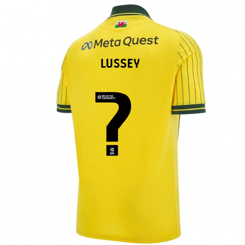 Danxen Homem Camisola Alfie Lussey #0 Amarelo Verde Alternativa 2025/26 Camisa