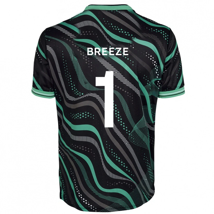 Danxen Homem Camisola Gabriel Breeze #1 Preto Verde Alternativa 2025/26 Camisa
