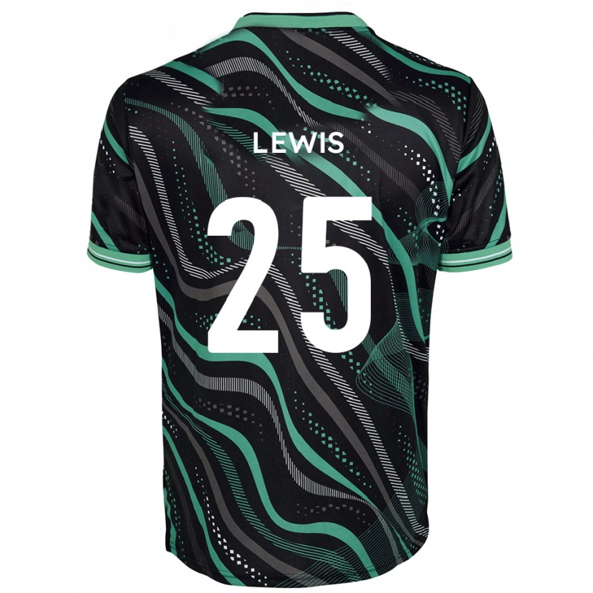 Danxen Homem Camisola Harry Lewis #25 Preto Verde Alternativa 2025/26 Camisa