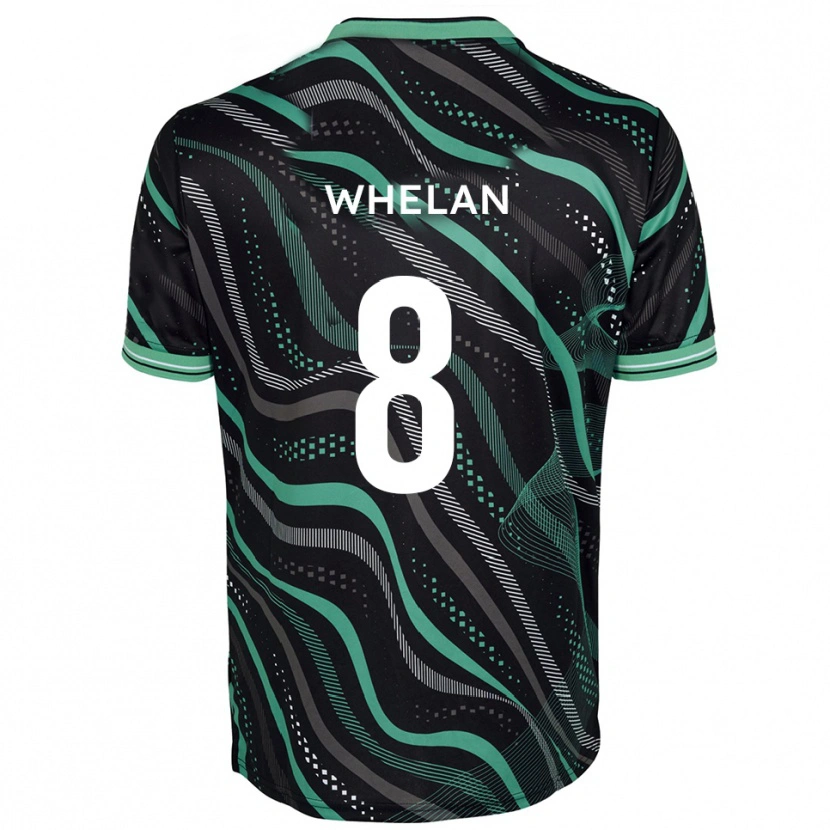 Danxen Homem Camisola Callum Whelan #8 Preto Verde Alternativa 2025/26 Camisa