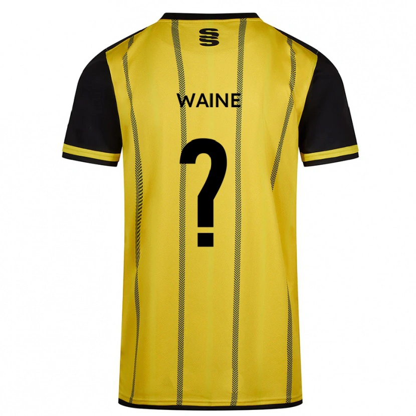 Danxen Homem Camisola Amelie Waine #0 Amarelo Preto Alternativa 2025/26 Camisa