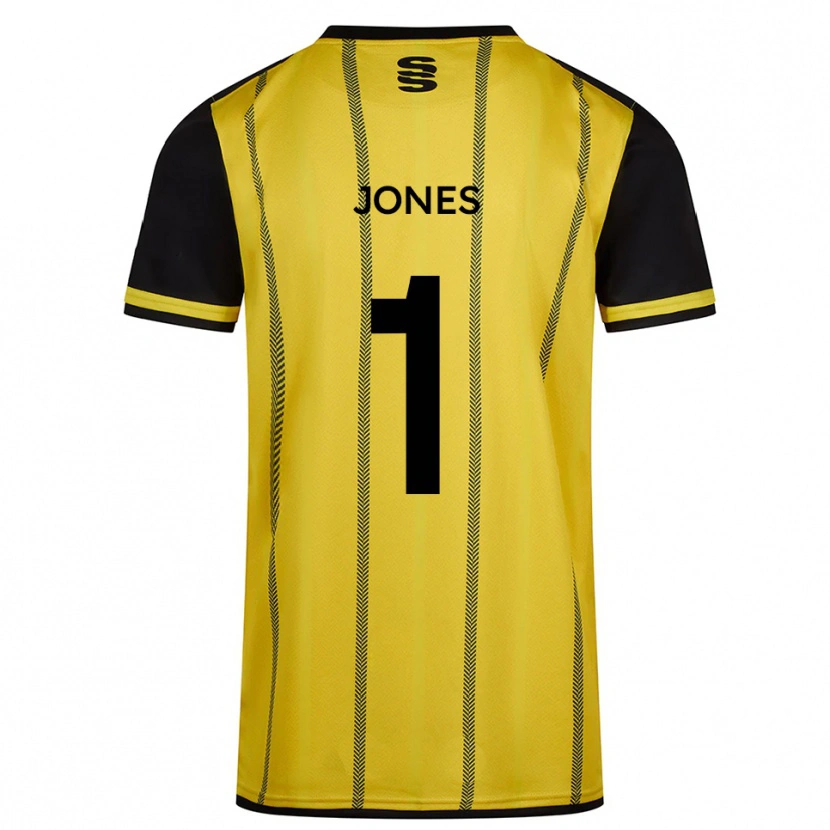 Danxen Homem Camisola Zac Jones #1 Amarelo Preto Alternativa 2025/26 Camisa