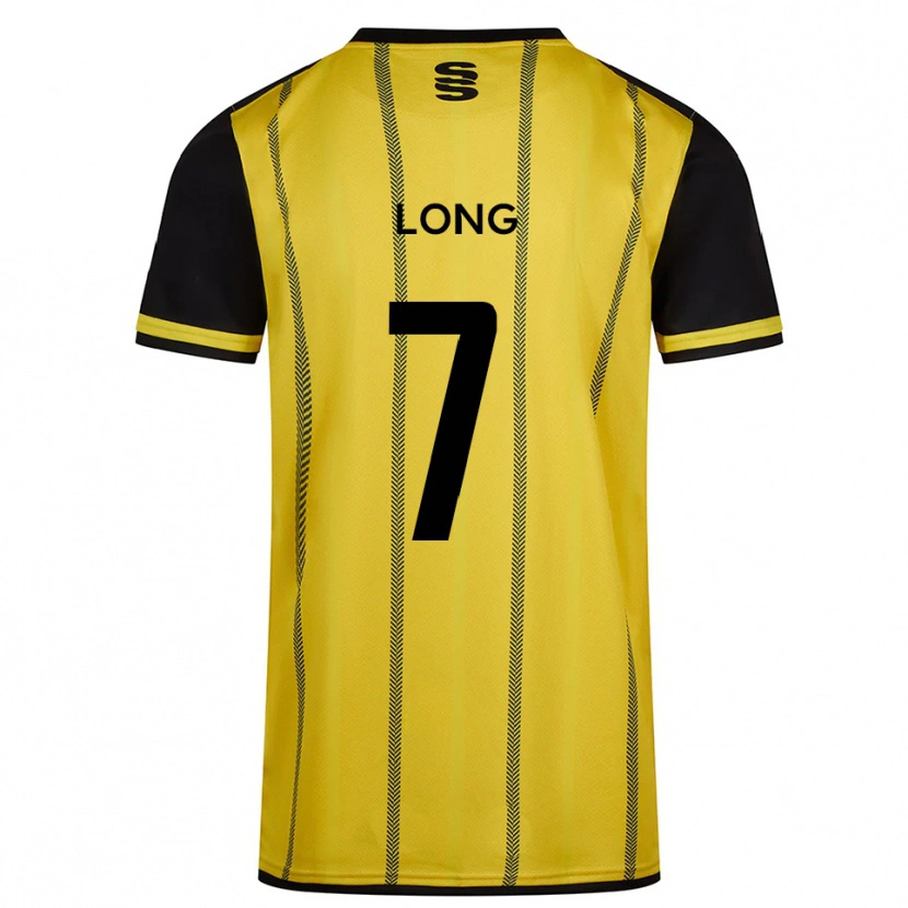 Danxen Homem Camisola Rhys Long #7 Amarelo Preto Alternativa 2025/26 Camisa