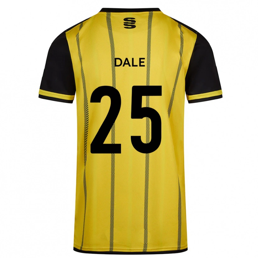 Danxen Homem Camisola Natasha Dale #25 Amarelo Preto Alternativa 2025/26 Camisa