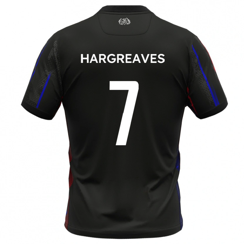 Danxen Homem Camisola Cameron Hargreaves #7 Preto Vermelho Alternativa 2025/26 Camisa