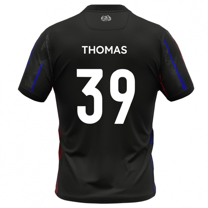 Danxen Homem Camisola Kwame Thomas #39 Preto Vermelho Alternativa 2025/26 Camisa