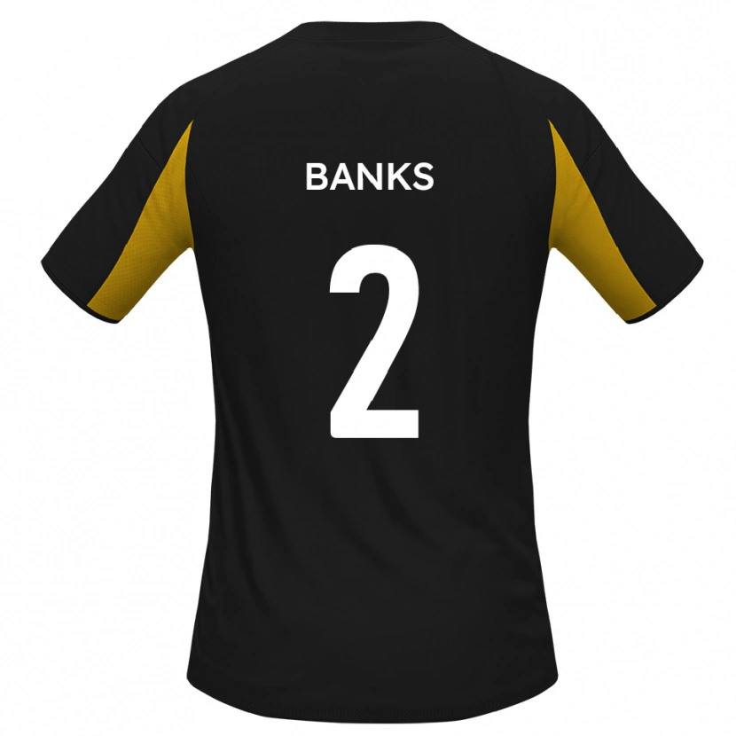 Danxen Homem Camisola Lewis Banks #2 Preto Amarelo Alternativa 2025/26 Camisa